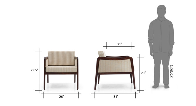 Herzog Wooden sofa Four Seater